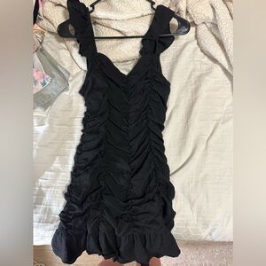 DO+BE Black Ruffle Dress
